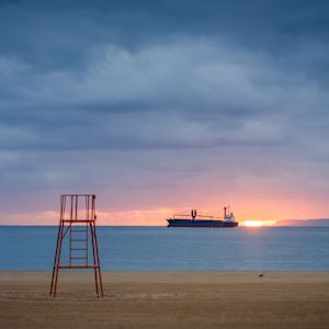 El Sardinero - Lifeguard Not Yet on Duty by Juan Matorras, Image 1.