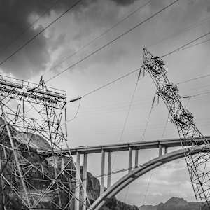 Hoover Dam - Pylons Defying Gravity by Juan Matorras