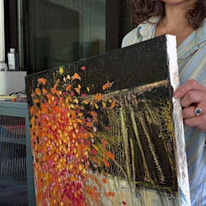 And Away She Goes (Carnival At Night In Cascais) by Elena Behrakis 