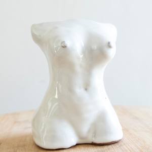 Women bust 4 - in Ceramic & white glazed by CELINE LEFORT, Image 1.