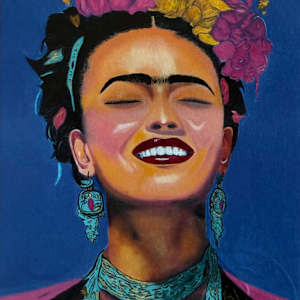 Frida Kahlo (Mini Fine Art Print / Post Card / A6) - QUANTITY X 1 by CELINE LEFORT, Image 1.