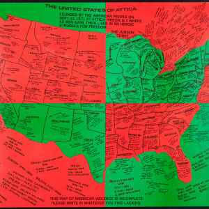 The United States Of Attica by Faith Ringgold