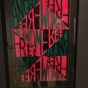 [Exhibit Collection] WOMEN FREE ANGELA by Faith Ringgold  Image: Featured in ALL POWER TO THE PEOPLE: Black Panthers at 50 exhibit, Oakland Museum of CA, 10/8/16 - 2/26/17