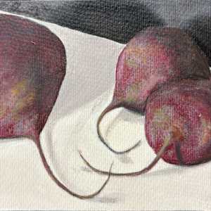 Three Red Beets by Martha Lee Turner, Image 1.