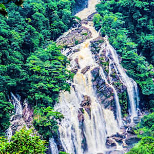 Elephant Waterfall (Cachoeira do Elefante), Serra do Mar State Park in São Paulo, Brazil. by David Whited, Image 1.