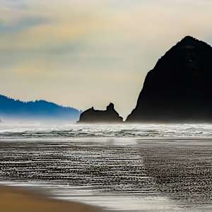 Haystack Rock, Oregon, USA by David Whited