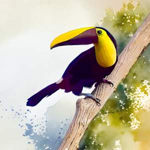 Yellow-throated Toucan, Costa Rica by David Whited, Image 1.