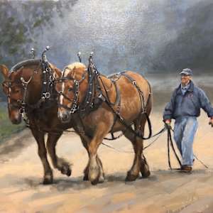 Misty Morning on Mackinac by Kristin K Hosbein, Image 1.