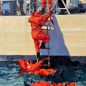 Evacuation into the Sea by Kristin K Hosbein