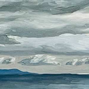 Grey Coastline by Chris James Cooper