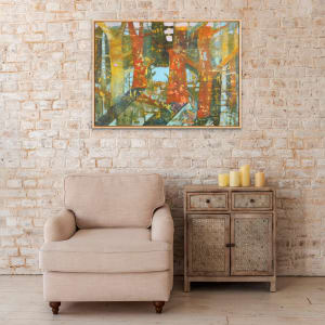 "Interlude" by Steven McHugh  Image: Original mixed media abstractLandscape oil painting by Stevenjohn McHugh titled "Interlude". Measures 21" x 29" x 1.5. Framed size is 21.75 x 29.75" x 2.5". Mixed media with oil stick, marker, oil, graphite, charcoal and cold wax on Arches oil paper glued on wood panel with PH balance glue. Side of wood cradle (solid wood) is varished natural. Signed on  back. Framed is a vanished gallery frame solid wood. Shipping included in the U.S. Shop at www.stevemchughart.com #madelineisland #stevemchughart.com #bayfieldwi #apostleislands #wisconsinartist #mixedmedia #modernart #contemporaryart #painting #contemporarypainter #paintstudio #artgallery #fineart #abstractart #artcollector #originalart #contemporaryartwork #studio #artgallery #artcollector #artadvisor #artcurator #abstraction #abstractart #abstractpainting #artcollector #artistoninstagram #stevenjohnmchugh #Aninhinabewakilands #artistinthewoods #lakegitchegumee