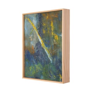 "Trees Lean Towards the Water on an Island" by Steven McHugh  Image: Original mixed media abstract oil painting by Stevenjohn McHugh titled "Trees Lean Towards the Water on an Island". Measures 15.5" x 11.5" x 1.5. Framed size is 16.25" x 12.25 x 2.5". Mixed media with oil stick, marker, oil, graphite, charcoal and cold wax on Arches oil paper glued on wood panel with PH balance glue. Side of wood cradle (solid wood) is varished natural. Signed on front and back. Framed is a vanished gallery frame solid wood. Shipping included in the U.S. Shop at www.stevemchughart.com #madelineisland #stevemchughart.com #bayfieldwi #apostleislands #wisconsinartist #mixedmedia #modernart #contemporaryart #painting #contemporarypainter #paintstudio #artgallery #fineart #abstractart #artcollector #originalart #contemporaryartwork #studio #artgallery #artcollector #artadvisor #artcurator #abstraction #abstractart #abstractpainting #artcollector #artistoninstagram #stevenjohnmchugh #Aninhinabewakilands #artistinthewoods #lakegitchegumee