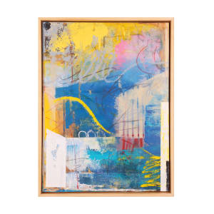 "Indulge" by Steven McHugh  Image: Original mixed media abstract oil painting by Stevenjohn McHugh titled "Indulge". Measures 15.5" x 11.5" x 1.5. Framed size is 16.25" x 12.25 x 2.5". Mixed media with oil stick, marker, oil, graphite, charcoal and cold wax on Arches oil paper glued on wood panel with PH balance glue. Side of wood cradle (solid wood) is varished natural. Signed on front and back. Framed is a vanished gallery frame solid wood. Shipping included in the U.S. Shop at www.stevemchughart.com #madelineisland #stevemchughart.com #bayfieldwi #apostleislands #wisconsinartist #mixedmedia #modernart #contemporaryart #painting #contemporarypainter #paintstudio #artgallery #fineart #abstractart #artcollector #originalart #contemporaryartwork #studio #artgallery #artcollector #artadvisor #artcurator #abstraction #abstractart #abstractpainting #artcollector #artistoninstagram #stevenjohnmchugh #Aninhinabewakilands #artistinthewoods #lakegitchegumee