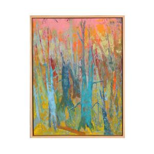 "Living Color" by Steven McHugh  Image: Original mixed media abstract oil painting by Stevenjohn McHugh titled "Living Color". Measures 19.5" x 15" x 1.5. Framed size is 20.25" x 15.75 x 2.5". Mixed media with oil stick, marker, oil, graphite, charcoal and cold wax on Arches oil paper glued on wood panel with PH balance glue. Side of wood cradle (solid wood) is varished natural. Signed on front and back. Framed is a vanished gallery frame solid wood. Shipping included in the U.S. Shop at www.stevemchughart.com #madelineisland #stevemchughart.com #bayfieldwi #apostleislands #wisconsinartist #mixedmedia #modernart #contemporaryart #painting #contemporarypainter #paintstudio #artgallery #fineart #abstractart #artcollector #originalart #contemporaryartwork #studio #artgallery #artcollector #artadvisor #artcurator #abstraction #abstractart #abstractpainting #artcollector #artistoninstagram #stevenjohnmchugh #Aninhinabewakilands #artistinthewoods #lakegitchegumee