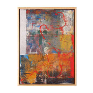 "Stratified"  Image: Original mixed media abstract oil painting by Stevenjohn McHugh titled "Stratified". Measures 15.5" x 11.5" x 1.5. Framed size is 16.5 x 12.25" x 2.5". Mixed media with oil stick, marker, oil, graphite, charcoal and cold wax on Arches oil paper glued on wood panel with PH balance glue. Side of wood cradle (solid wood) is varished natural. Signed on front and back. Framed is a vanished gallery frame solid wood. Shipping included in the U.S. Shop at www.stevemchughart.com #madelineisland #stevemchughart.com #bayfieldwi #apostleislands #wisconsinartist #mixedmedia #modernart #contemporaryart #painting #contemporarypainter #paintstudio #artgallery #fineart #abstractart #artcollector #originalart #contemporaryartwork #studio #artgallery #artcollector #artadvisor #artcurator #abstraction #abstractart #abstractpainting #artcollector #artistoninstagram #stevenjohnmchugh #Aninhinabewakilands #artistinthewoods #lakegitchegumee