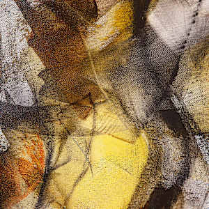 "Free Spirted" by Steven McHugh  Image: Detail view of "Free Spirited," by Madeline Island artist Steve McHugh, is an evocative mixed-media non-representational abstract piece. This 48" x 36" canvas showcases uninhibited expressions of abstract art with free-hand charcoal drawing, further refined with oil and medium to secure its intricacy. Bold black and white areas, complemented by yellow and brown washes, create a mesmerizing depth that captivates the viewer. Embrace the unique energy and profound artistry brought to life from the serene Apostle Islands in Lake Superior, WI. Enhance your space with a piece that truly embodies the spirit of artistic freedom.

The painting is an abstract composition characterized by swirling, fluid lines and patterns. It features a warm color palette with shades of brown, orange, yellow, and hints of gray. Black and white streaks intersect throughout, creating a sense of depth and movement. The piece has an organic feel, with the colors blending and overlapping in an expressive and dynamic manner.

Shipping and sales tax added after sale and destination is established.  Please contact me with questions.

Note; some room views in this presentation are enlarged versions of the original and are not included in this price.  Please contact me with questions and prices. 