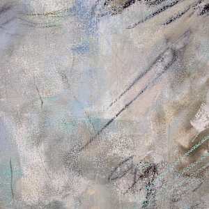 "Beach Dreams #1" by Steven McHugh  Image: Detail view of "Beach Dream #1," it captures the ethereal beauty of the Apostle Islands through a harmonious blend of textures and colors. As a mixed-media, non-representational abstract piece, it invites endless interpretation, evoking the serene essence of Lake Superior's shores. Perfect for adding a touch of tranquility to any space, this artwork reflects the unique interplay of nature and creativity that defines my practice. Immerse yourself in the calming vistas of Madeline Island, each piece tells a story of artistic exploration and island-inspired wonder.

Painting is on unstrecthed canvas and is shipped rolled in a cardboard tube and includes strecther bars.  Shipping is included.

"Beach Dreams #1" is a  mixed-media abstract composition featuring a soft, muted background dominated by shades of beige, white, and light blue, creating an ethereal and textured surface. Various delicate lines and small shapes are scattered across the canvas, including thin black strokes, light pastel blue streaks, and faint circular forms. Two more prominent shapes stand out: an earthy reddish-brown oval near the lower left corner (beach rocks) and a darker, partially obscured gray-blue shape below it. The brushwork and layering give the painting a sense of depth and movement, with a harmonious blend of organic and geometric elements creating a contemplative, almost dreamlike atmosphere. Measuring 24" x 24" oil, grease pencil, pastel and graphite on canvas.