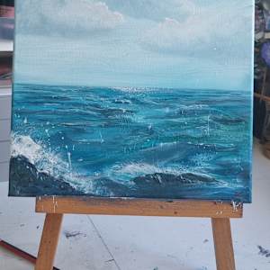 Textured Seascape 1 by Debi Garrett, Image 1.