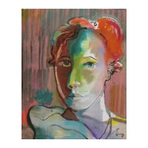 Woman with the Pink Stripes by Rodney Artiles, Image 1.