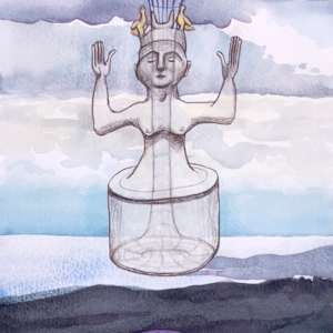 Relic 2: Bird Goddess, framed by Regina Allen, Image 2.