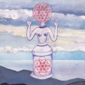 Relic 3: Poppy Goddess, framed by Regina Allen, Image 2.