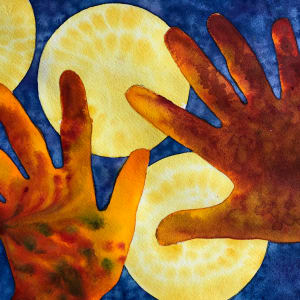 Artist Hands IV by Helen R Klebesadel