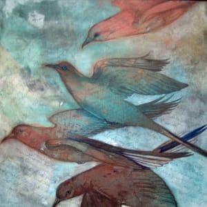 12 Cents a Dozen,  Passenger Pigeons II by Helen R Klebesadel