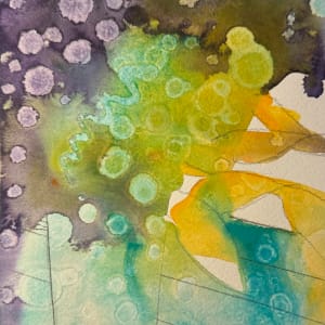 Vase of Posies III- Drawing a Day #223 by Helen R Klebesadel 