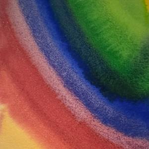 October Aurora II- Drawing a Day #287 by Helen R Klebesadel 