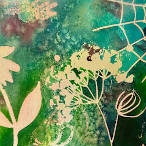 Garden Party IV- Drawing a Day #346 by Helen R Klebesadel 