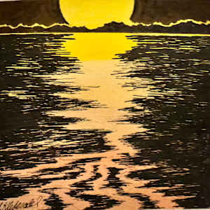 I See The Bad Moon Rising…- - Drawing For Good #371 by Helen R Klebesadel, Image 1.