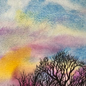 Looking Up II -Drawing a Day #164 by Helen R Klebesadel 