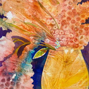 Blooms II an original watercolor by Helen R Klebesadel, Image 1.