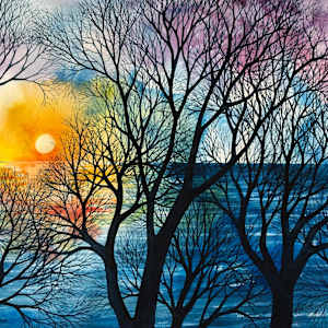 Greeting Card-Morning Lace by Helen R Klebesadel