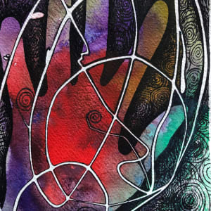 Hand Energy - Drawing a Day #117 by Helen R Klebesadel
