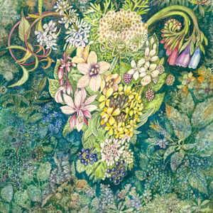 Natural Healing is a limited edition gicleé print of an original watercolor by Helen R Klebesadel