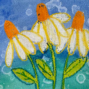 Garden Party V - Drawing For Good #378 by Helen R Klebesadel 