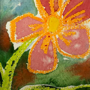 Wax Flower Abstract by Helen R Klebesadel