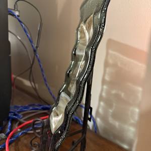 Wavy Grey and Tan Tray by Candice Treat Murphy, Image 1.