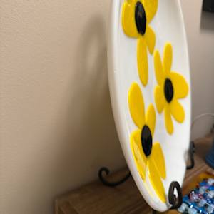 Yellow Daisies Bowl on White by Candice Treat Murphy, Image 2.