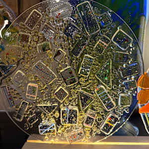 Clear Circle with Rectangles and Balls by Candice Treat Murphy, Image 2.