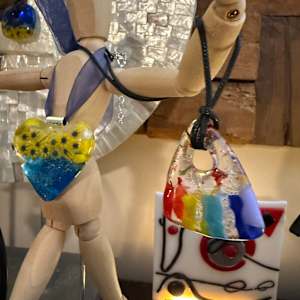 Triangle Rainbow Necklace by Candice Treat Murphy, Image 2.