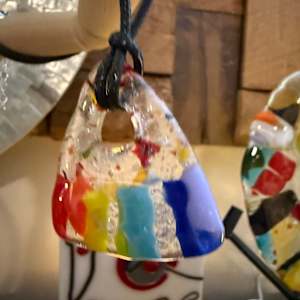 Triangle Rainbow Necklace by Candice Treat Murphy