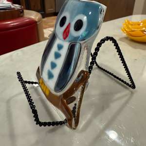 Blue Grey Owl Smooth #1 by Candice Treat Murphy, Image 3.