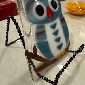 Blue Grey Owl Smooth #2 by Candice Treat Murphy, Image 3.