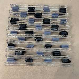 Netted On-Edge Glass Strips Dark Navy and Lavender by Candice Treat Murphy, Image 2.