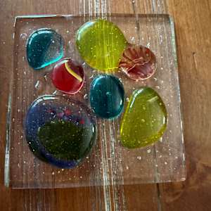 Colorful Pebbles Square by Candice Treat Murphy, Image 1.