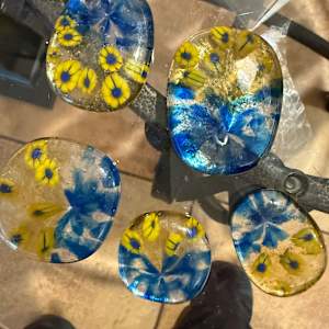 Ukraine Sunflower Medium Soother Stone #2 by Candice Treat Murphy, Image 2.