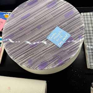 Neo Lavender and Purple Stringer Bubble  Bowl by Candice Treat Murphy, Image 2.