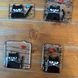 Peeky Black Cat 22 by Candice Treat Murphy, Image 4.